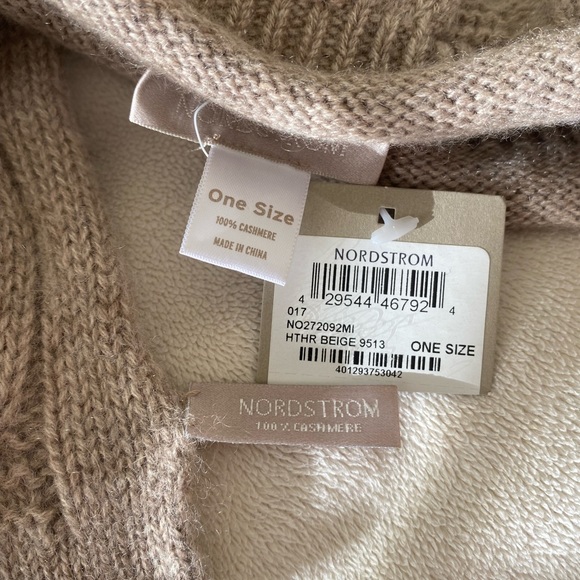 Nordstrom 100% cashmere scarf and hat set - Picture 3 of 5